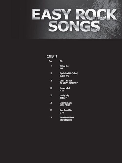 Easy Rock Songs - Drum Play-Along Vol. 42 - Book/Online Audio