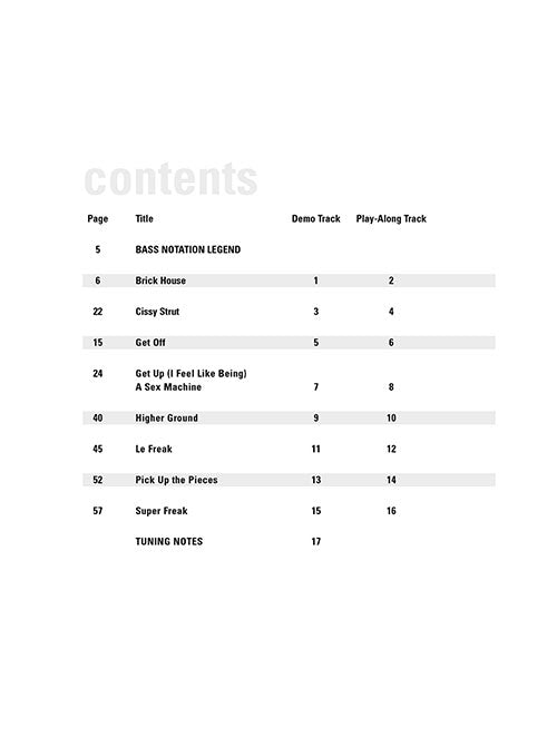 Funk - Bass Play-Along Volume 5 - Book/Online Audio