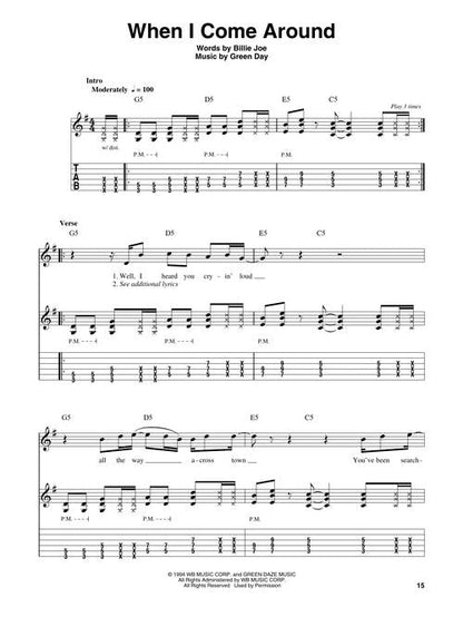 Green Day - Easy Guitar Play-Along Volume 10 - Book/Online Audio