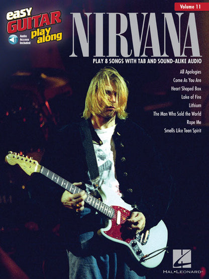 Nirvana - Easy Guitar Play-Along Vol. 11 - Book/Online Audio