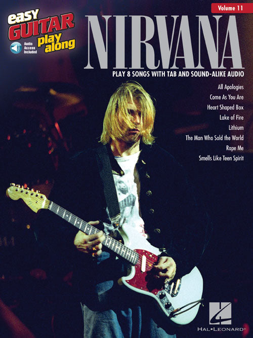 Nirvana - Easy Guitar Play-Along Vol. 11 - Book/Online Audio