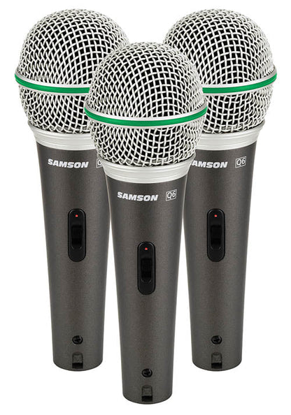 Q6 Dynamic Supercardioid Handheld Mic - 3-Pack