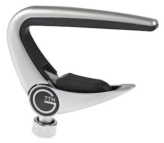 G7th Newport Pressure Touch Capo - Classical Guitar (Chrome)