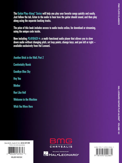 Pink Floyd - Classics - Guitar Play-Along Vol. 191 - Book/Online Audio