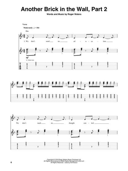 Pink Floyd - Classics - Guitar Play-Along Vol. 191 - Book/Online Audio