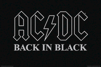 AC/DC - Back in Black - Wall Poster - 24 inch. x 36 inch.