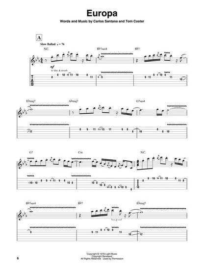 Santana - Guitar Play-Along Vol. 21 - Book/Online Audio