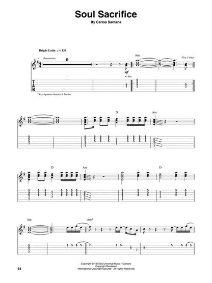 Santana - Guitar Play-Along Vol. 21 - Book/Online Audio