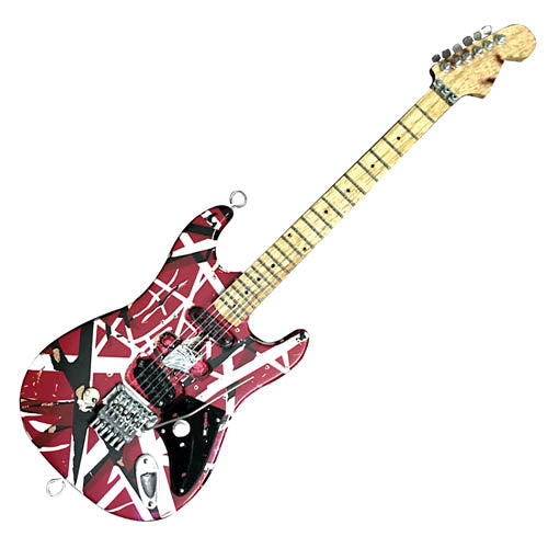 Frankenstein Miniature Replica Guitar - Red-White-Black