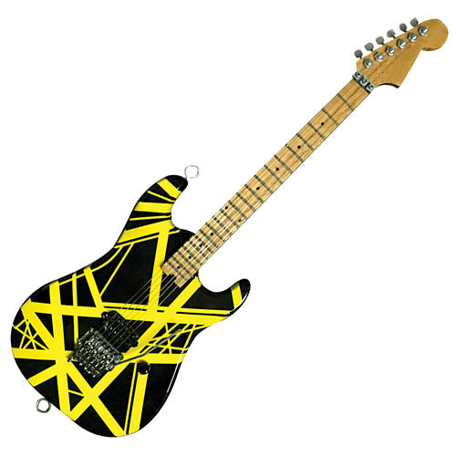 Bumblebee (VH2) Miniature Replica Guitar - Black and Yellow