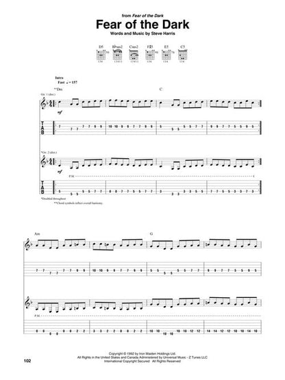 Iron Maiden - Guitar Tab - Guitar Recorded Versions