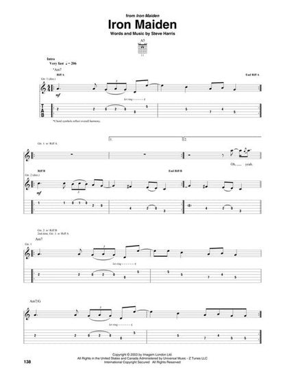 Iron Maiden - Guitar Tab - Guitar Recorded Versions