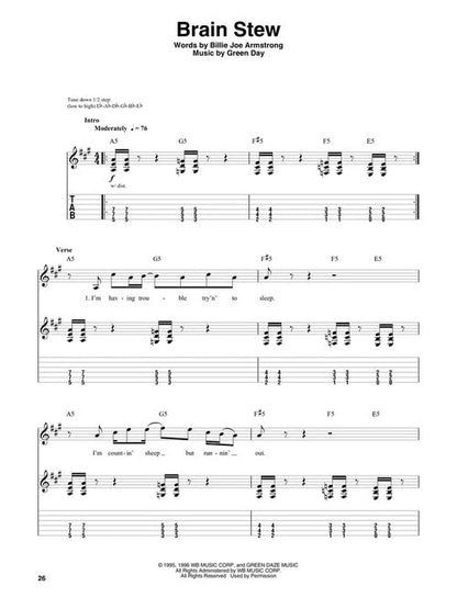 Green Day - Guitar Play-Along Vol. 165 - Book/Online Audio
