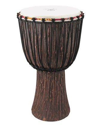 Supremo Select Series Djembe - Lava Wood Finish - 10 inch. Rope-Tuned Djembe