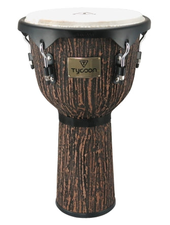 Supremo Select Series Djembe - Lava Wood Finish - 12 inch. Key-Tuned Djembe