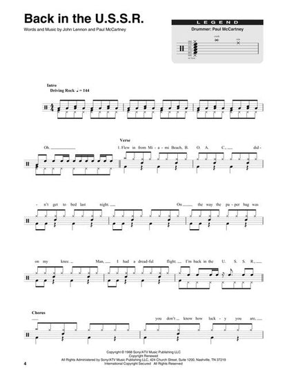 Beatles - Drum Play-Along Vol. 15 - Book/Online Audio