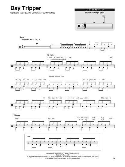 Beatles - Drum Play-Along Vol. 15 - Book/Online Audio