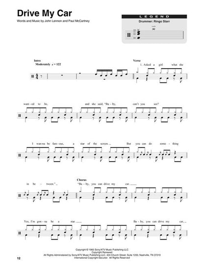 Beatles - Drum Play-Along Vol. 15 - Book/Online Audio