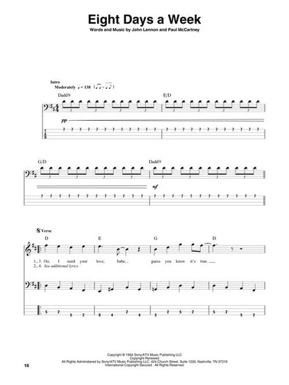 Beatles, The - Bass Play-Along Volume 13 - Book/Online Audio
