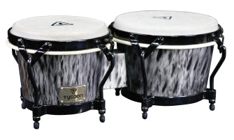 Supremo Select Series Kinetic Steel Finish Bongos - 7 inch. & 8-1/2 inch.