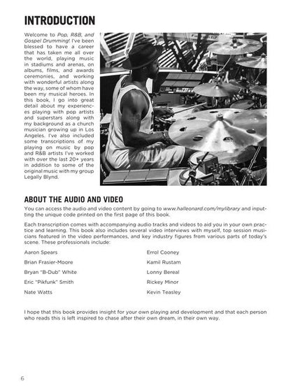 Pop, R&B & Gospel Drumming - Book/Online Video