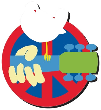 Woodtsock (Guitar/Dove) – Chunky Magnet