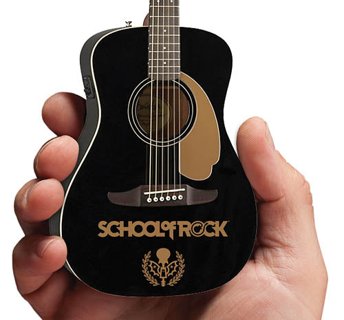 School of Rock Fender™ California Malibu Player Acoustic-Electric Jetty Black Mini Guitar