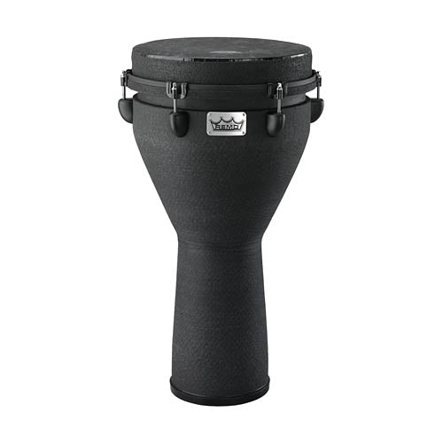 Djembe, Key-tuned, 12“ X 24”, Skyndeep Fiberskyn Black Contour Tuning Black Earth