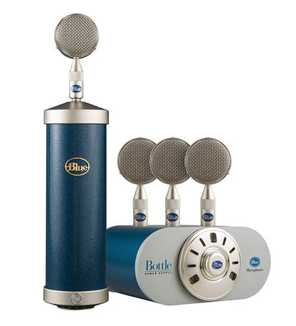 Bottle Mic Locker - Custom Hammer-Tone Blue