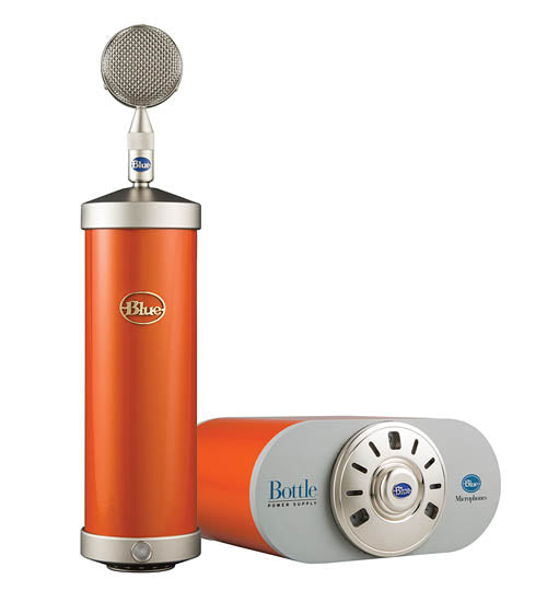 Bottle Microphone System with SKB Case - Custom Hot Rod Orange