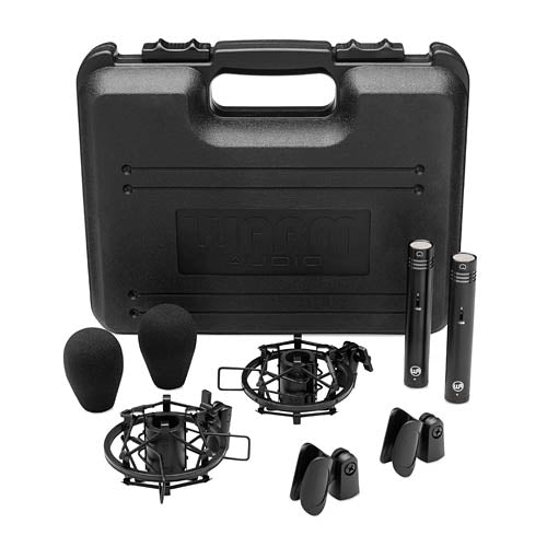 WA-84 Small Diaphragm Condenser Microphone - Stereo Pair - Black Color