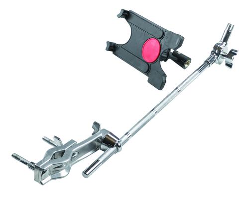 Tablet Mount with Long Boom Arm and Grabber Clamp