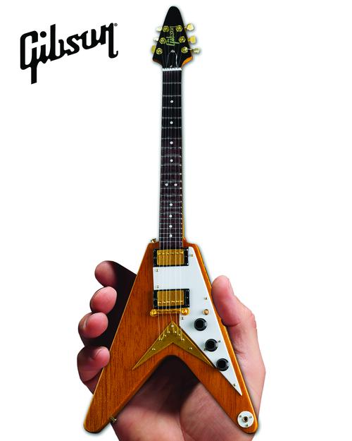 Gibson 1958 Korina Flying V Mini Guitar Replica – School of