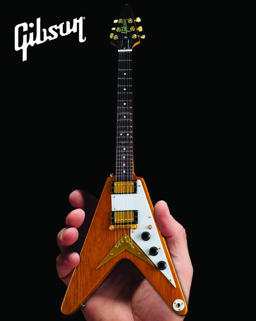 Gibson 1958 Korina Flying V Mini Guitar Replica