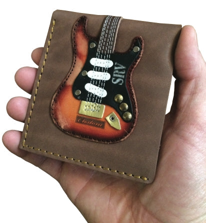 Srv Sig. Electric Guitar Wallet - Handmade - Genuine Leather