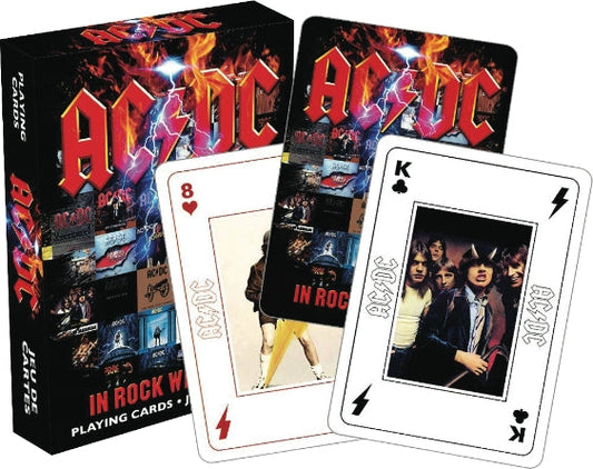 AC/DC In Rock We Trust Playing Cards