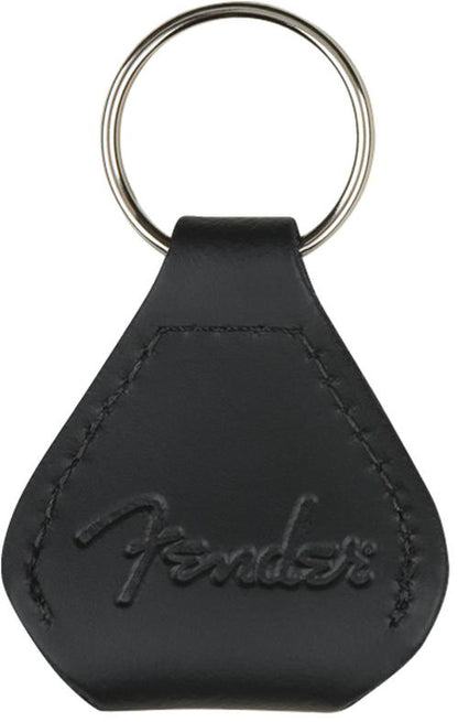 Fender Leather Pick Holder Keychain Black