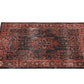Vintage Persian Style Stage Mat Original Red 4.26' X 3' - Black Red 4.26' X 3'