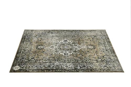 Vintage Persian Style Stage Mat - 6' x 5.25' - Green 6' x 5.25'