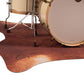 Vegan Cow Drum Rug 6' X 5.25' - 6' X 5.25' Betsy Red Brown