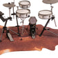 Vegan Cow Drum Rug 6' X 5.25' - 6' X 5.25' Betsy Red Brown