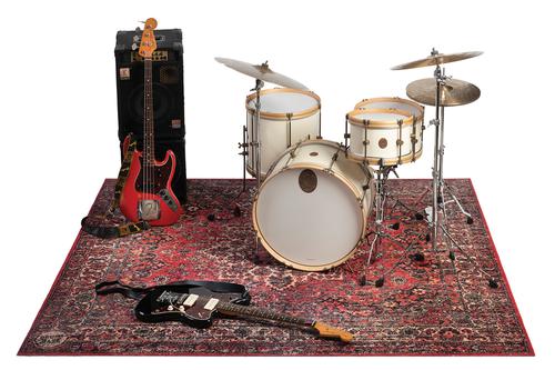 Vintage Persian Style Stage Mat Original Red 7.4' X 6' - Original Red 7.4' X 6'