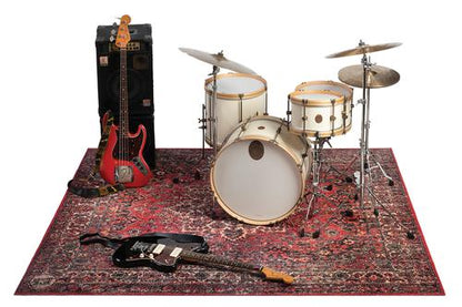 Vintage Persian Style Stage Mat Original Red 7.4' X 6' - Original Red 7.4' X 6'