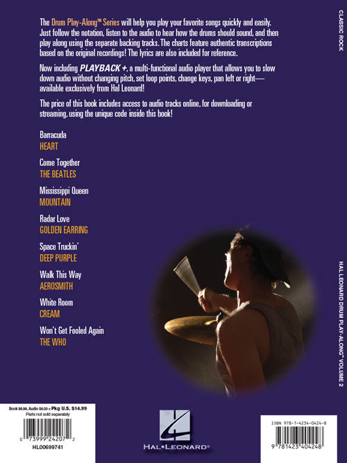 Classic Rock - Drum Play-Along Volume 2 - Book/Online Audio