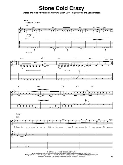 Queen - Guitar Play-Along Vol. 112 - Book/Online Audio