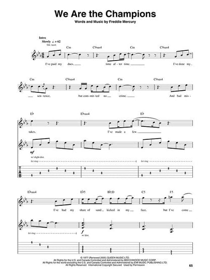 Queen - Guitar Play-Along Vol. 112 - Book/Online Audio