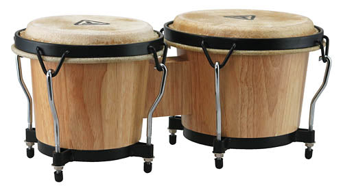 Ritmo Series Natural Finish Bongos - 6 inch. & 7 inch.
