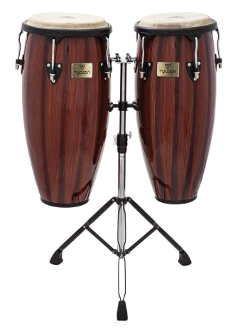 Artist Hand-Painted Series Brown Congas - 10 inch. & 11 inch.