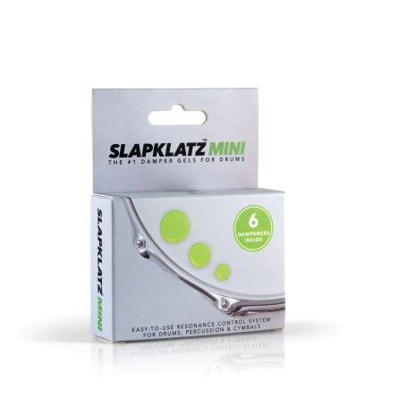 SlapKlatz Mini - 6 Gel Pads W/case - Alien Green