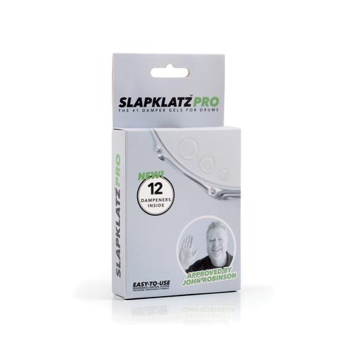 Slapklatz Pro - 12 Gel Pads W/pro Case - Clear Drum Damper Gels - Clear